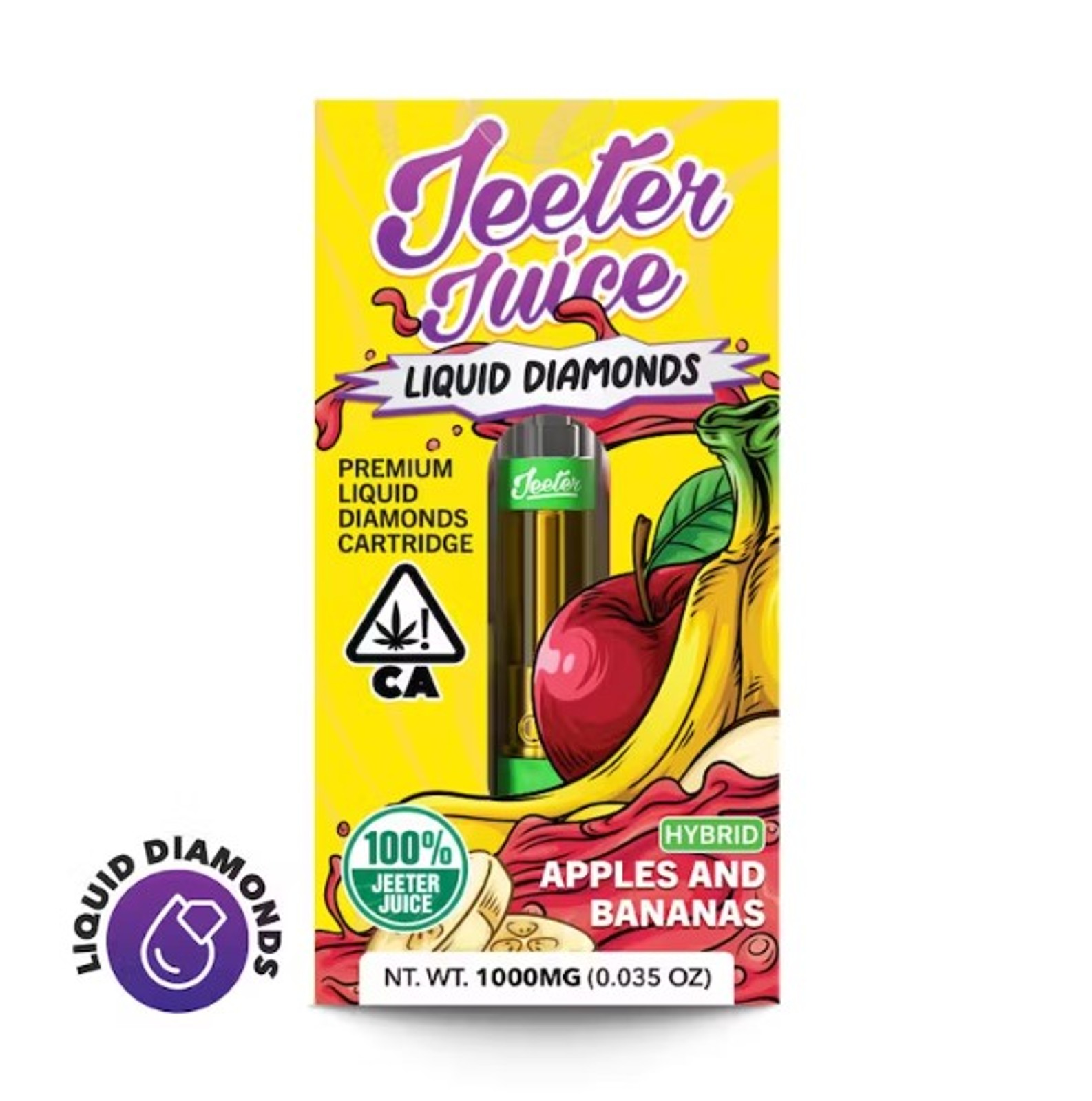 APPLES & BANANAS 1G LIQUID DIAMONDS  CARTRIDGE