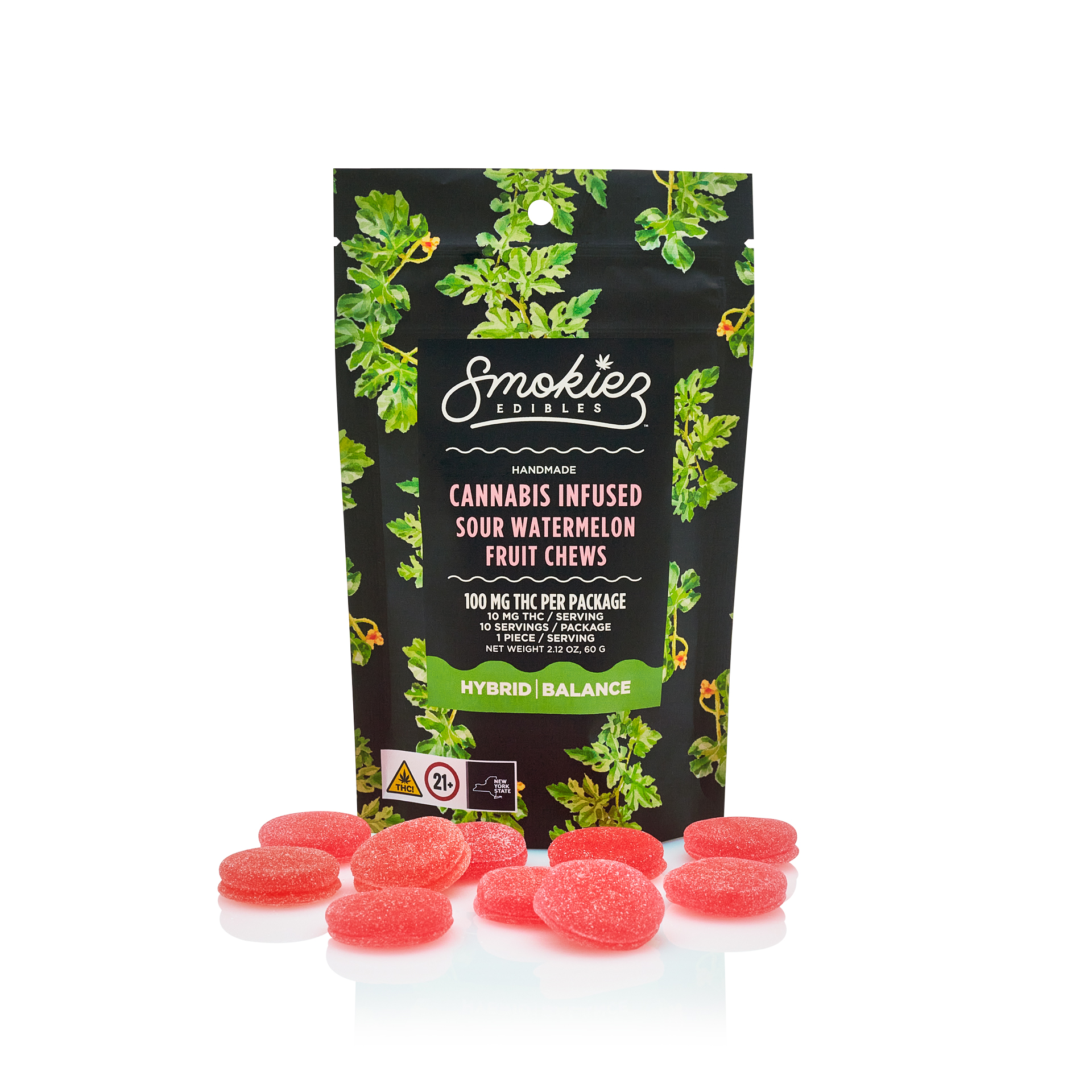 SOUR WATERMELON 100MG GUMMY