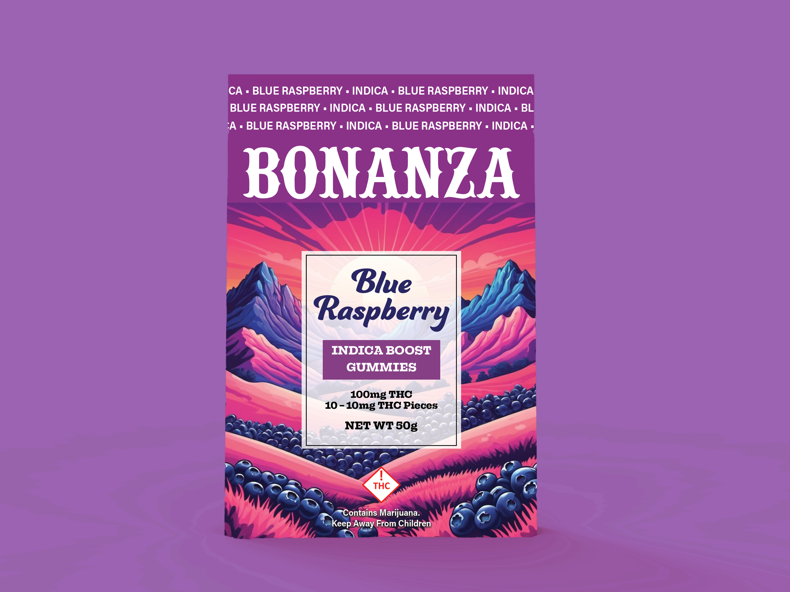 Blue Raspberry Bonanza Gummies
