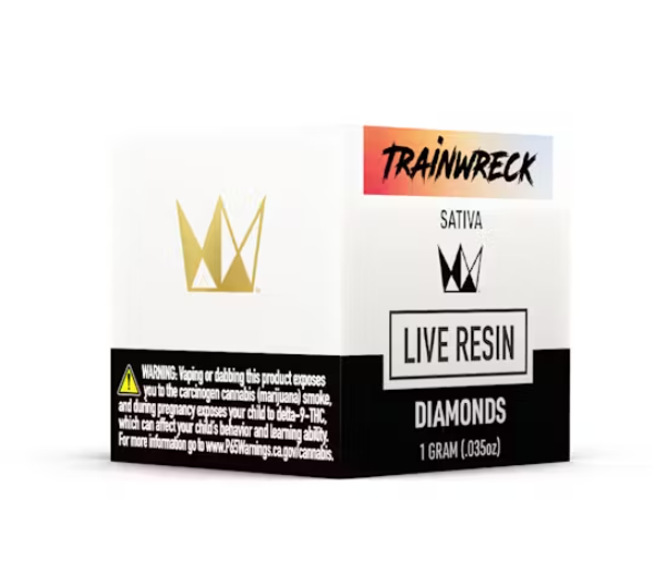 WEST COAST CURE TRAINWRECK LIVE RESIN DIAMONDS 1G