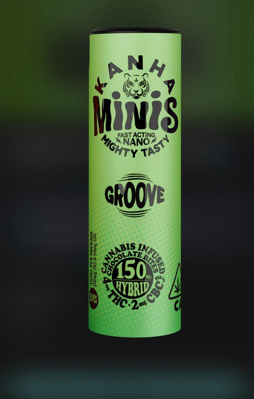 KANHA  HYBRID GROOVE MINIS NANO  100MG 4MG THC 2MG CBC