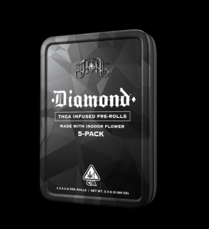 HEAVY HITTERS XJ-13 0.5G DIAMOND INFUSED PREROLL 2.5G 5PK