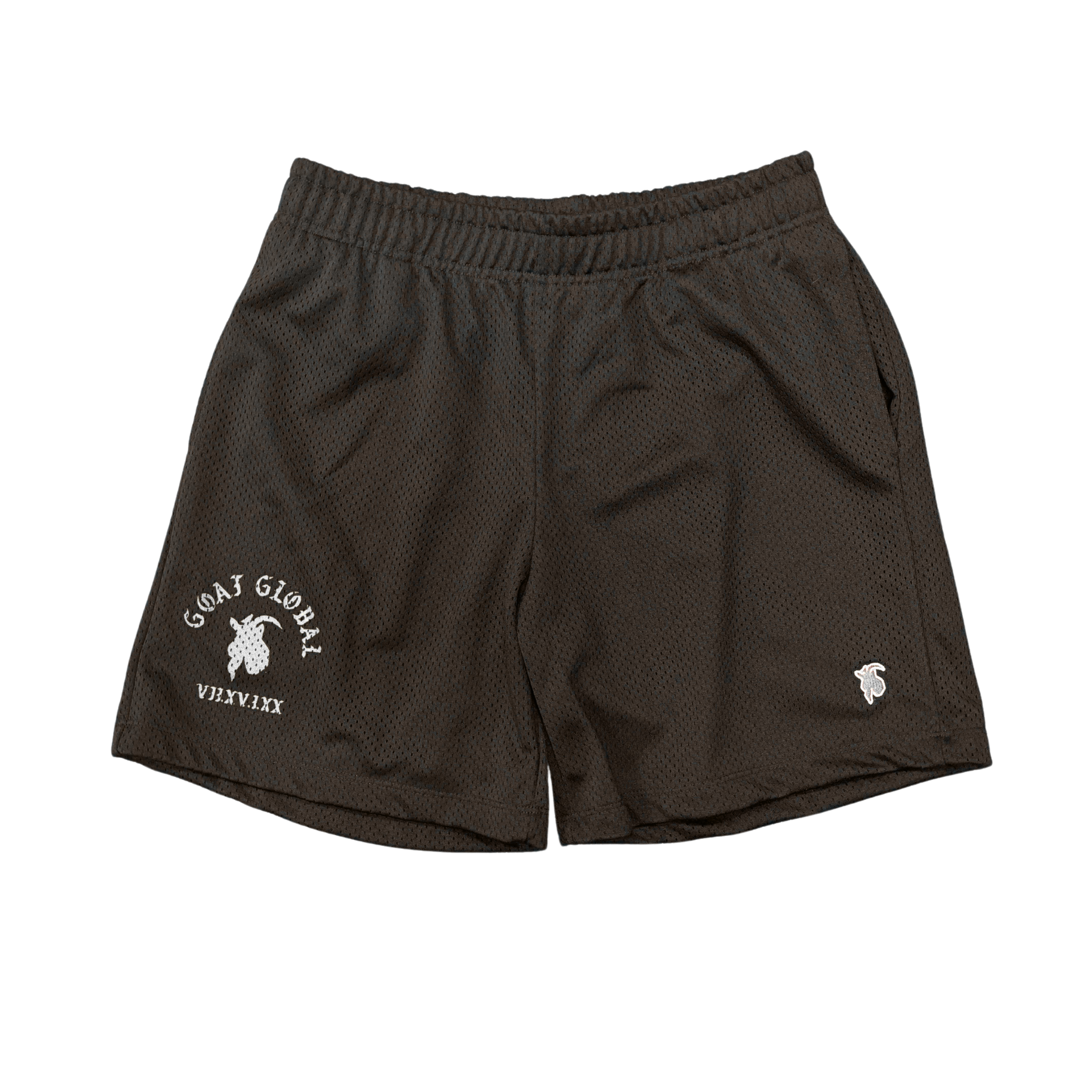 GOAT GLOBAL | WHITE GOAT PRO SHORTS SMALL