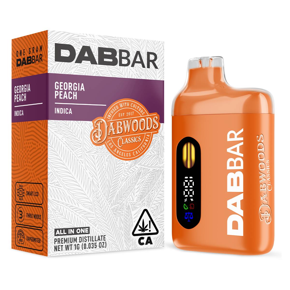 DABWOODS | GEORGIA PEACH 1G DISPOSABLE DABBAR 2.0