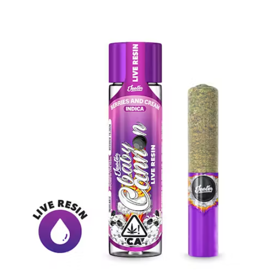 JEETER'S BERRIES AND CREAM 1.3G BABY CANNON INFUSED PREROLL