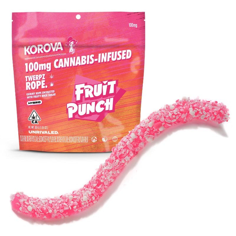 KOROVA  FRUIT PUNCH TERPZ ROPE 100MG