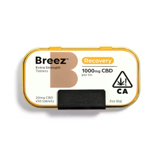BREEZ | CBD 20MG TABLETS 50 CT 1000MG
