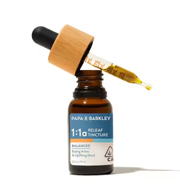 PAPA & BARKLEY 1:1 CBD:THCA RELEAF TINCTURE (15ML)