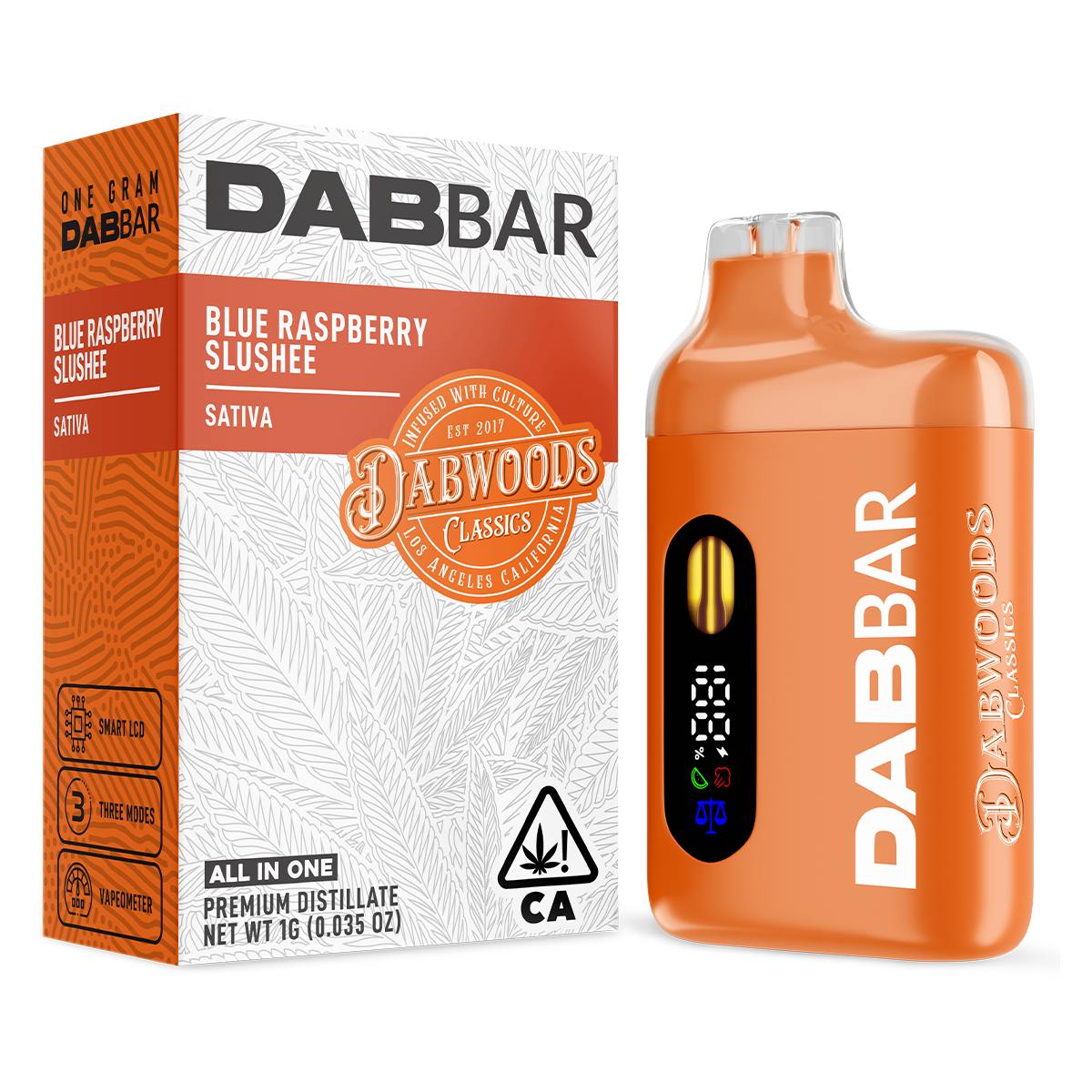 DABWOODS - DABWOODS| BLUE RASPBERRY SLUSHIE 1G DISPOSABLE DABBAR 2.0