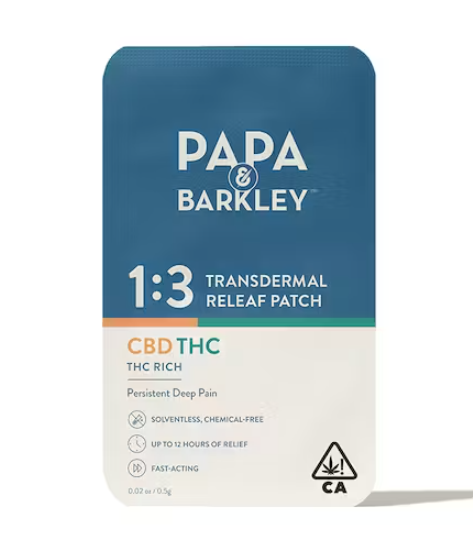 Papa & Barkely 1:3 Cbd:Thc Releaf Patch