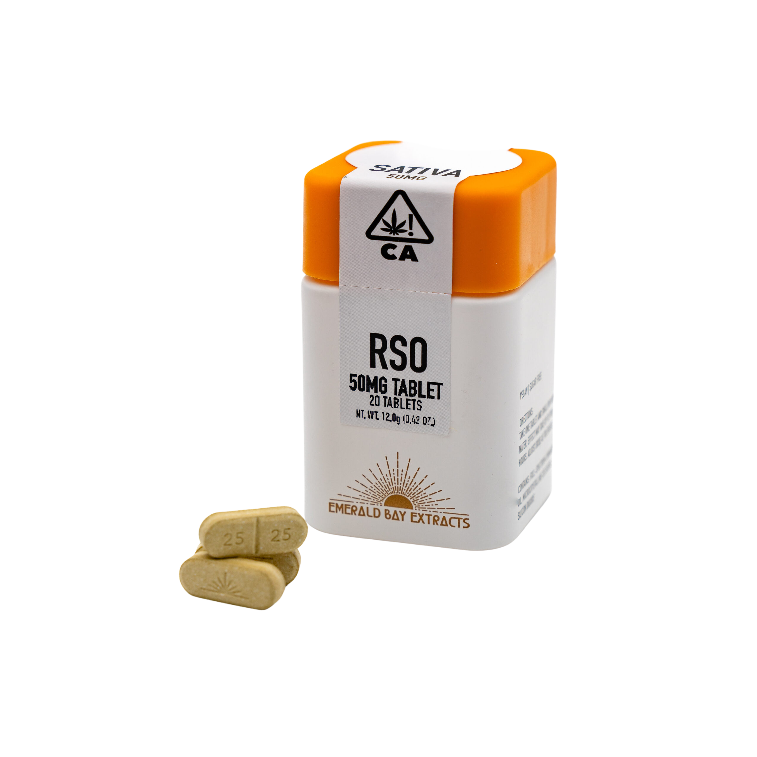 EMERALD BAY | STRAWBERRY COUGH 50MG SATIVA RSO TABLETS 20CT