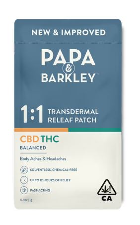 PAPA & BARKLEY 1:1 CBD:THC RELEAF PATCH