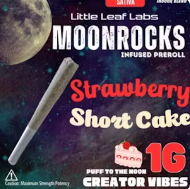 STRAWBERRY SHORTCAKE 1G MOONROCK INFUSED PREROLL