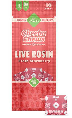 FRESH STRAWBERRY LIVE ROSIN CHEEBA CHEWS