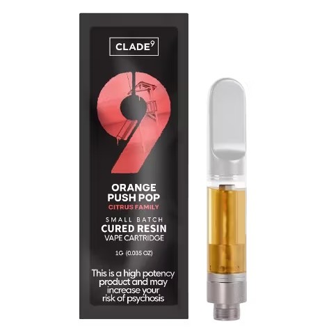 ORANGE PUSH POP 1G CURED RESIN CARTRIDGE