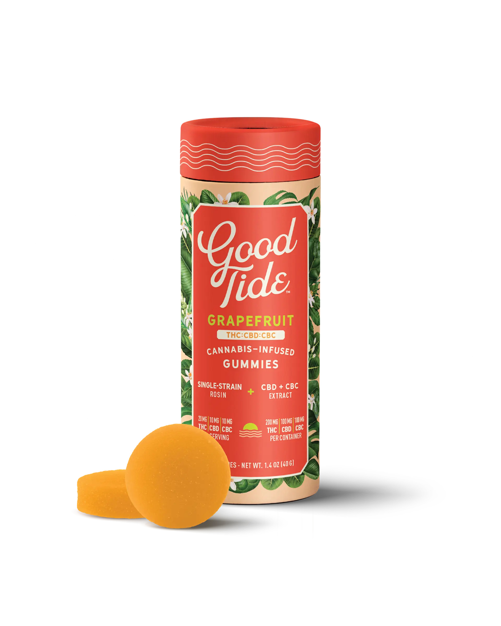 GRAPEFRUIT 1:1:1 THC:CBD:CBC LIVE ROSIN GUMMIES