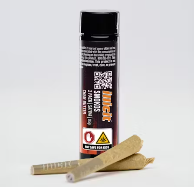 CHEM BUTTER .5G PRE ROLL 2 PACK (1G TOTAL)