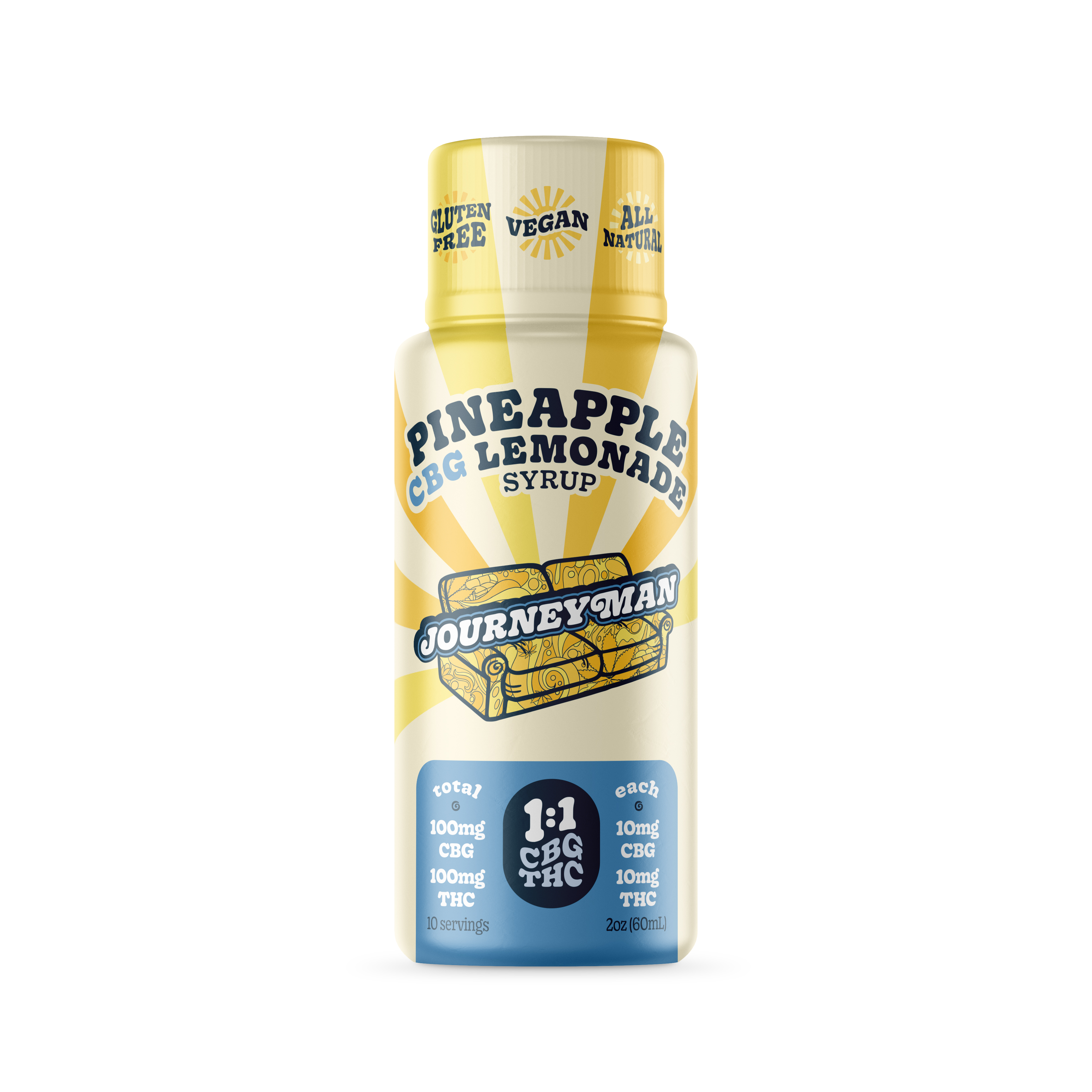PINEAPPLE LEMONADE SYRUP 1:1 CBG:THC