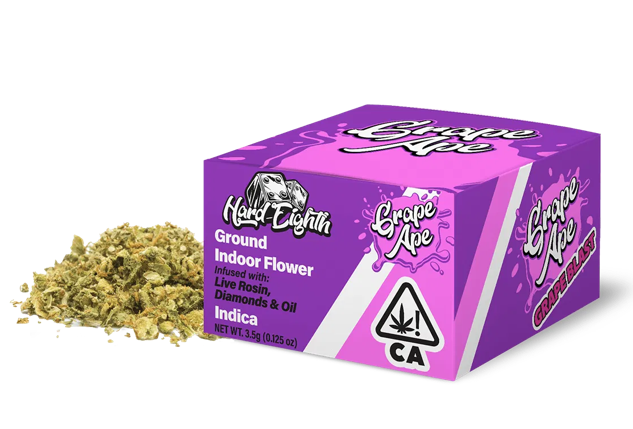 HARD EIGHTH - GRAPE APE 3.5 GRAM INFUSED PREGROUND FLOWER