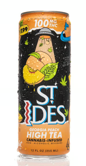 ST IDES- GEORGIA PEACH 100MG TEA - 12OZ