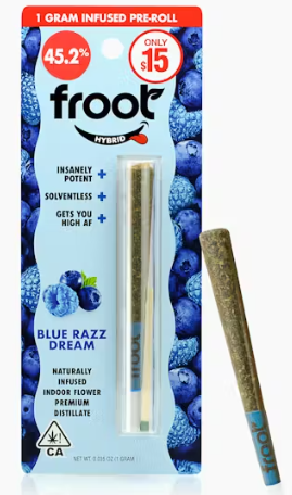 FROOT - BLUE RAZZ 1.0 GRAM INFUSED PREROLL