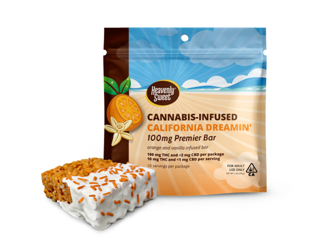 HEAVENLY SWEET-CALIFORNIA DREAMIN-100MG PREMIER BAR