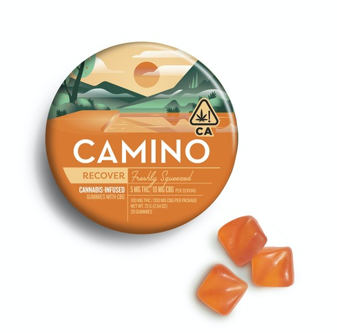 CAMINO - FRESHLY SQUEEZED CBG 1:2 GUMMIES - 20 PACK