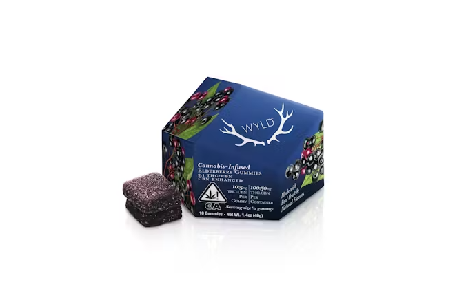 WYLD -  ELDERBERRY GUMMIES 2:1 THC:CBN - 10 PACK