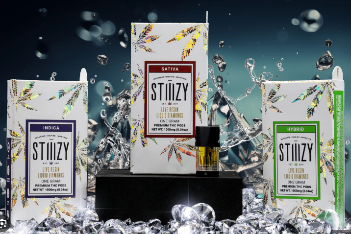 STIIIZY- HAWAIIAN SNOW- 1.0 GRAM LIVE RESIN LIQUID DIAMOND POD