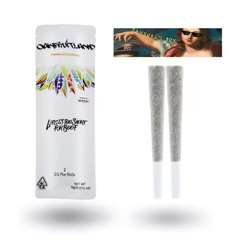 OAKFRUITLAND - PANDORA'S BOX 1.0 GRAM PREROLLS - 2 PACK