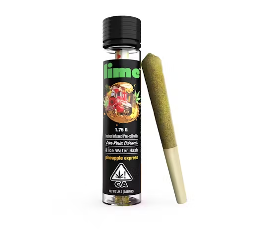 LIME- PINEAPPLE EXPRESS- 1.75G HASH INFUSED PREROLLS