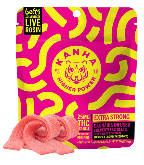 KANHA - STRAWBERRY LEMONADE 100MG NANO SOLVENTLESS ROSIN BELTS