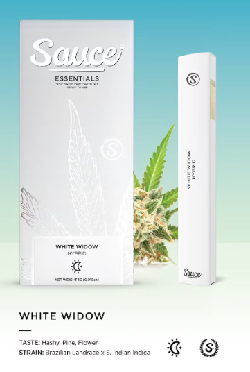 SAUCE - WHITE WIDOW 1.25 GRAM LIVE RESIN DISPOSABLE