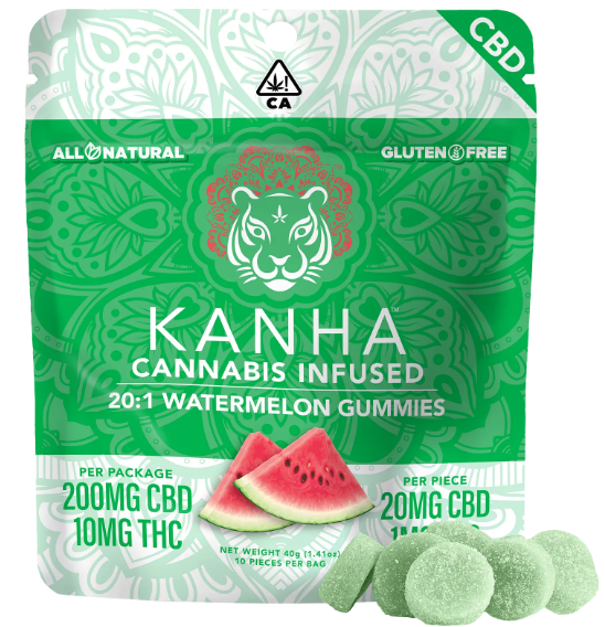 KANHA - WATERMELON CBD 20:1 GUMMIES