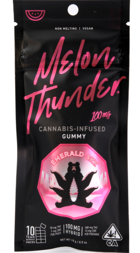 EMERALD SKY - MELON THUNDER 100MG GUMMY - 1 GUMMY