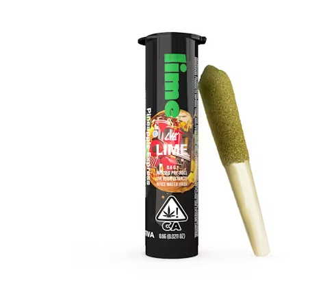 LIME - PINEAPPLE EXPRESS 0.6 GRAM HASH INFUSED PREROLL