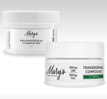 MRYS MEDICINALS - TRANSDERMAL COMPOUND - RELIEF - CBD:THC - 500MG:500MG