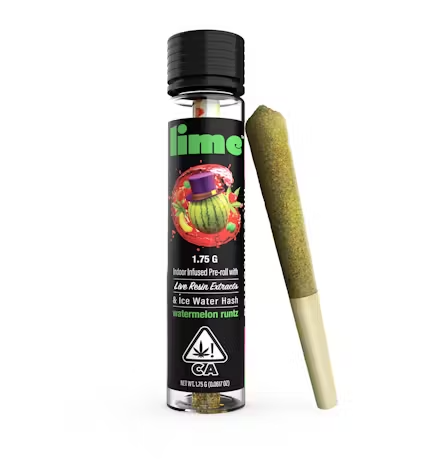 LIME - WATERMELON RUNTZ 1.75 GRAM INFUSED PREROLL