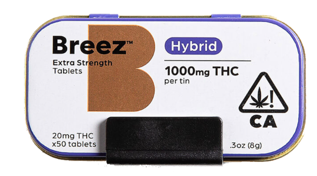 BREEZ - HYBRID EXTRA STRENGTH TABLET TIN - 1000MG