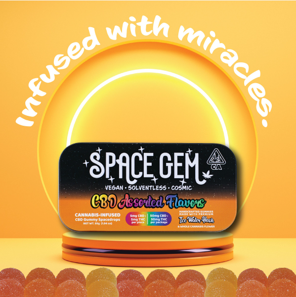 SPACE GEM - CBD:THC GUMMY SPACE GEM - 100MG TOTAL 