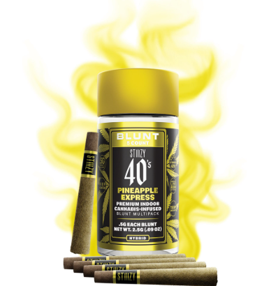 STIIIZY - SUPER LEMON HAZE 0.5 GRAM INFUSED 40S MINI BLUNTS - 5 PACK