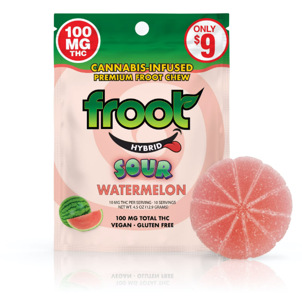 FROOT - WATERMELON 100MG SOUR GUMMY
