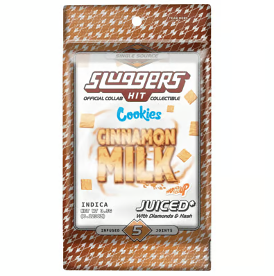 SLUGGERS X COOKIES - CINNAMON MILK 0.7G INFUSED PREROLL 5PK