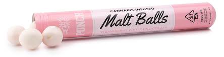 MALT BALLS - STRAWBERRY WHITE CHOCOLATE