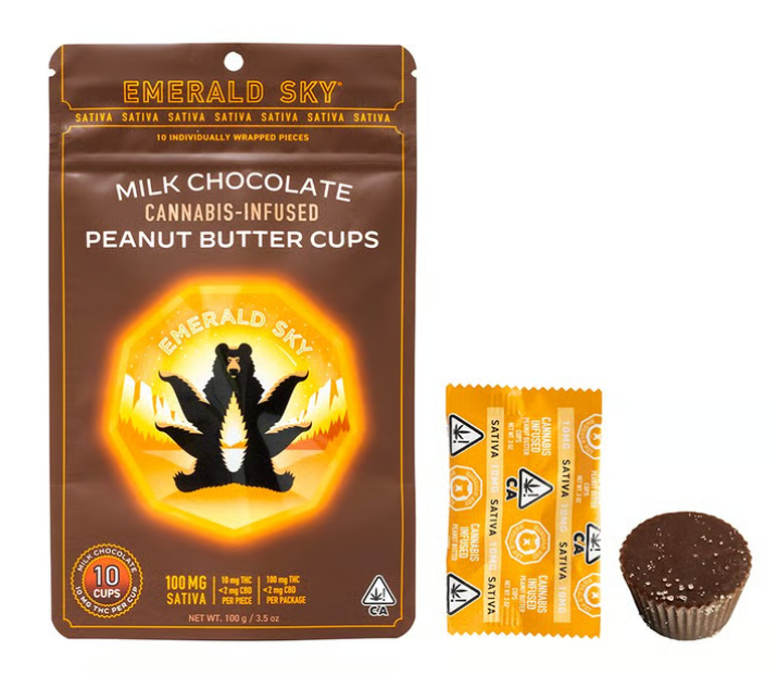 $24 | HYBRID PB CUPS | 100MG | EMERALD SKY