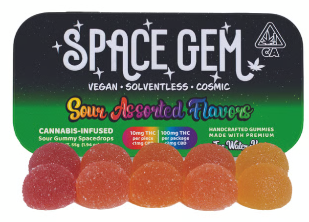 $26 | SOUR GUMMY SPACEDROPS | 100MG | SPACEGEMS