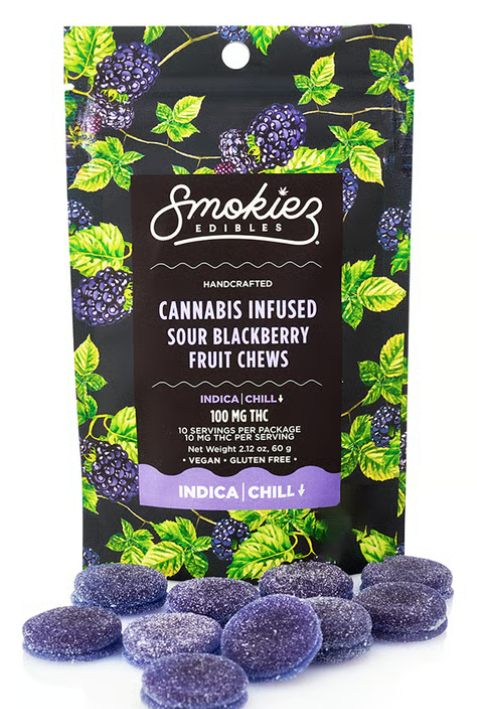 $25 | (I) SOUR BLACKBERRY | 100MG | SMOKIEZ