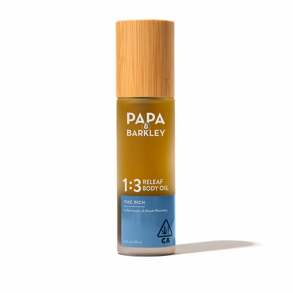 $66 | RELEAF BODY OIL 1CBD:3THC | 60ML | P&B