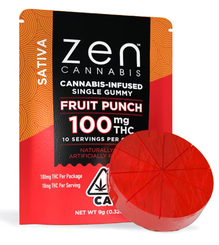 $19 | SATIVA FRUIT PUNCH SINGLE | 100MG | ZEN
