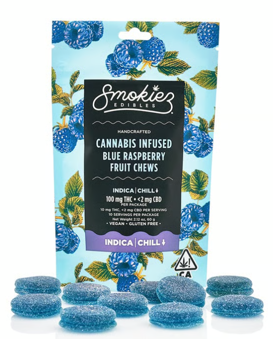 $25 | BLUE RASPBERRY | 100MG | SMOKIEZ